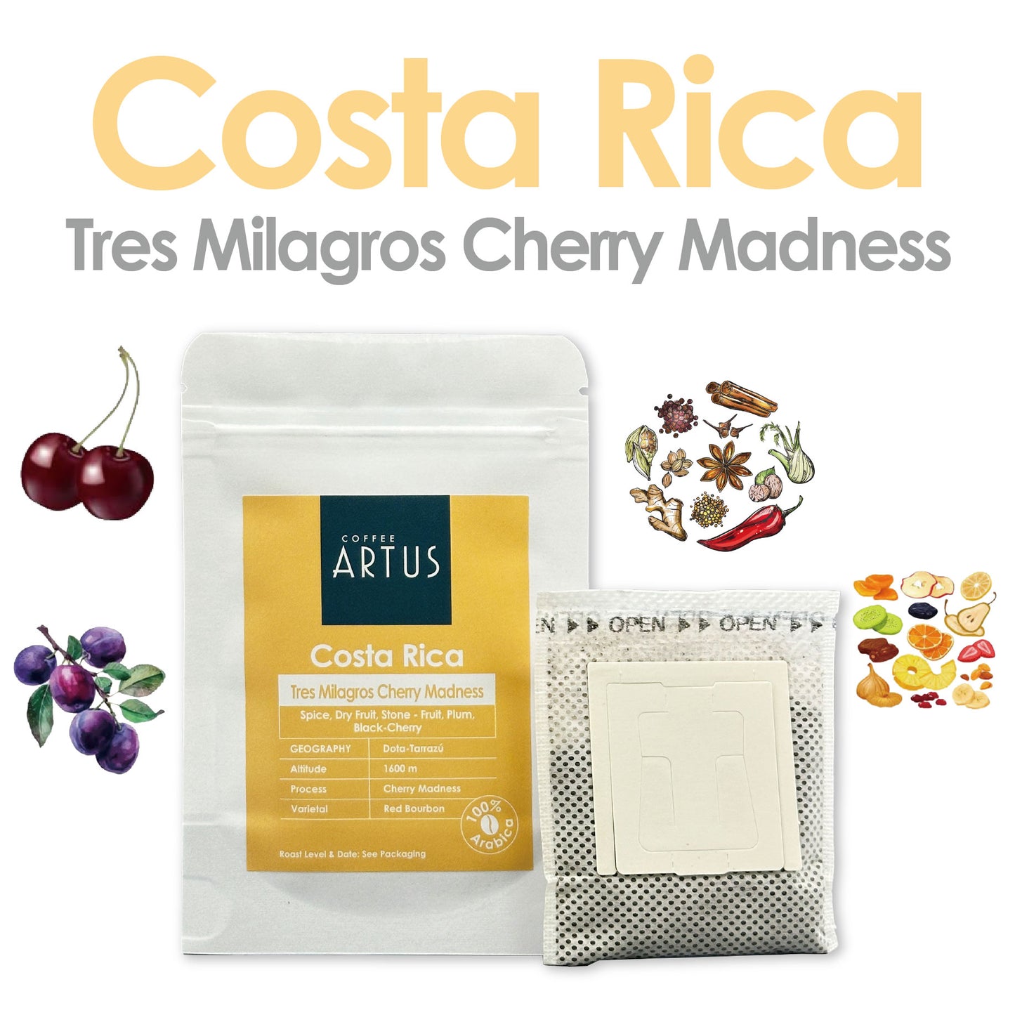 Costa Rica | Dota-Tarrazú | Red Bourbon | Cherry Madness