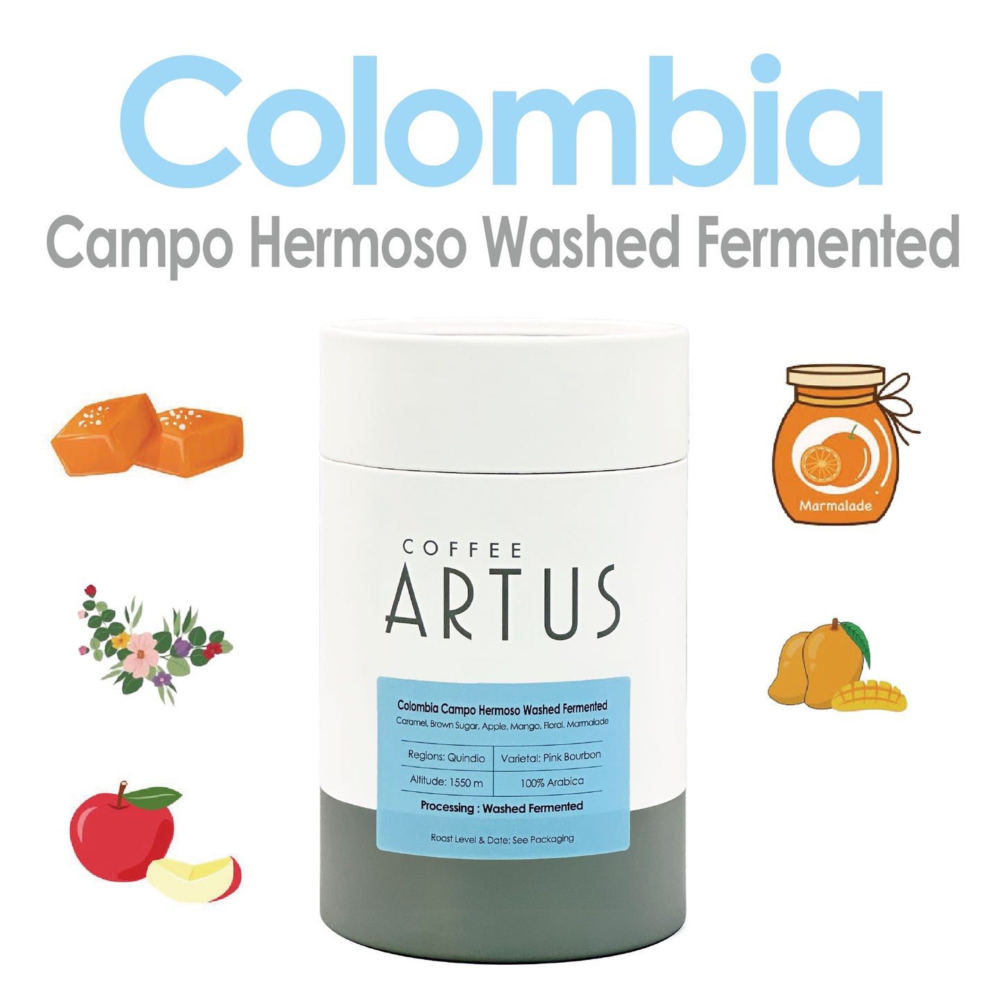 Colombia | Quindio | Pink Bourbon | Washed Fermented