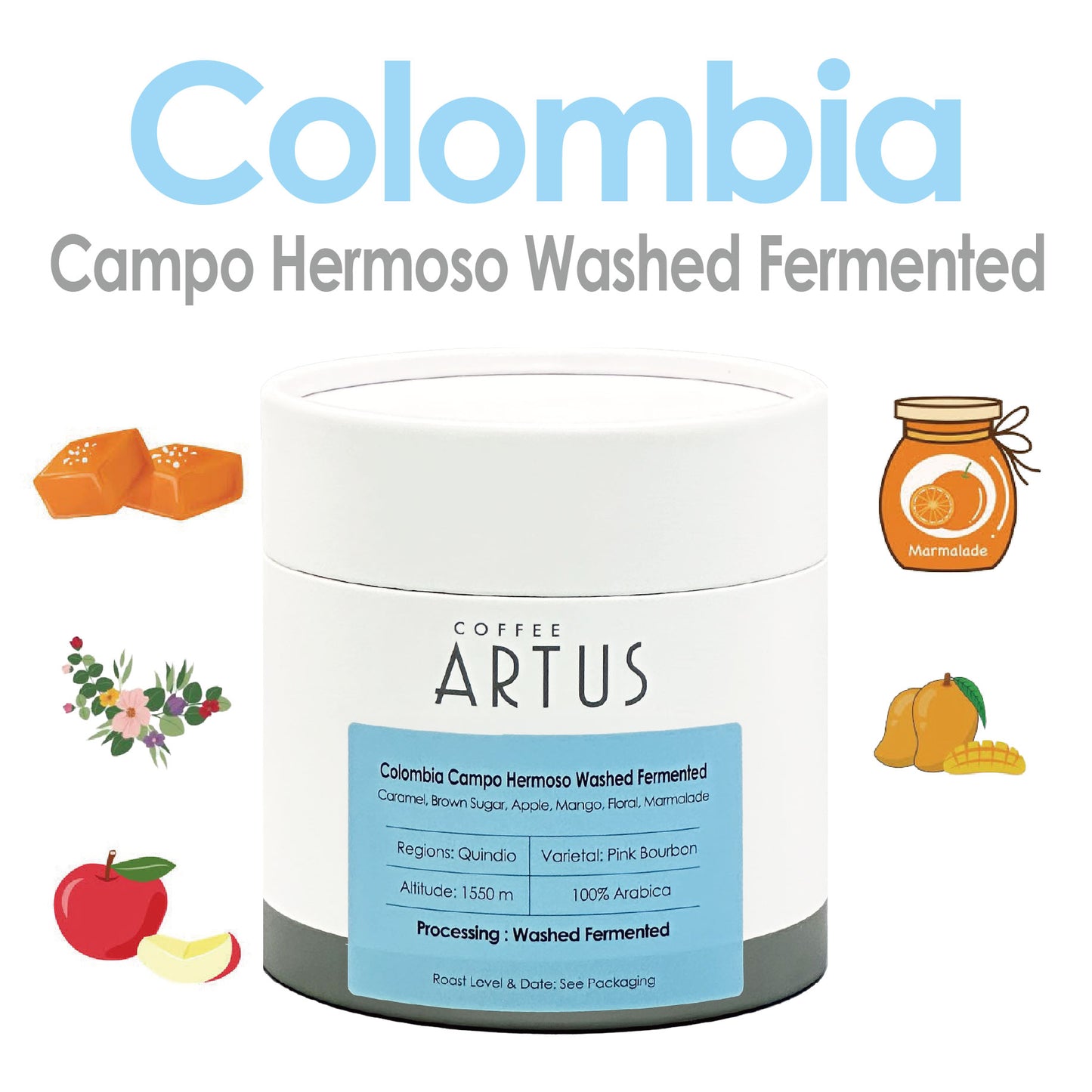 Colombia | Quindio | Pink Bourbon | Washed Fermented