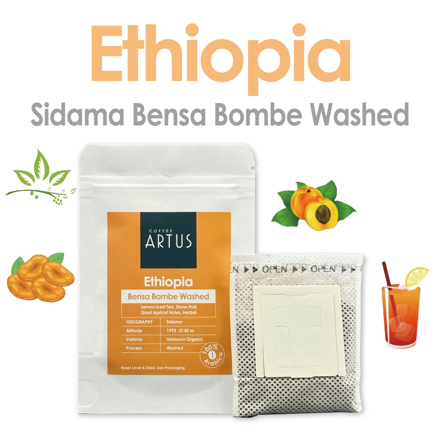 Ethiopia | Sidama Bensa Bombe | Heirloom | Washed