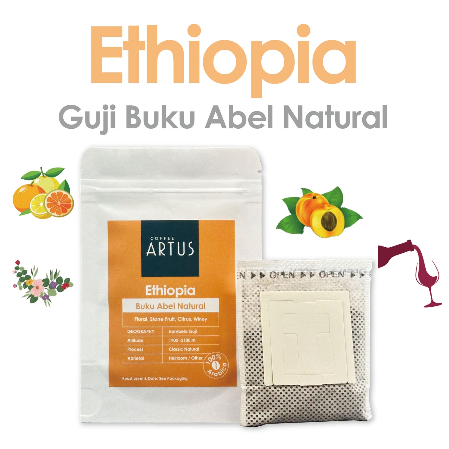 Ethiopia | Guji Buku Abel Hambela | Classic Natural