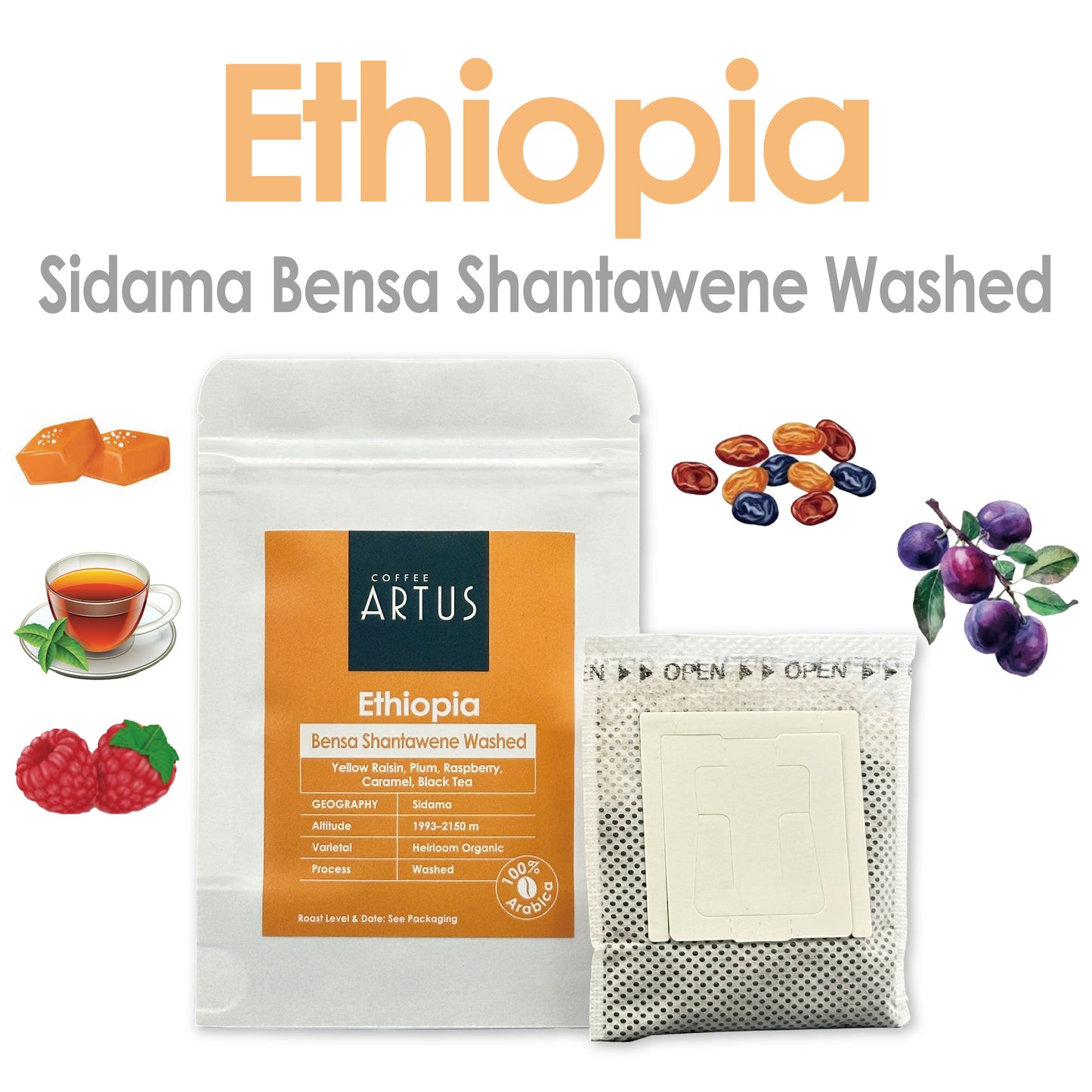 Ethiopia | Sidama Bensa Shantawene | Heirloom | Washed